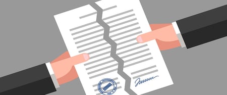 No Deal - Contract ripped in half