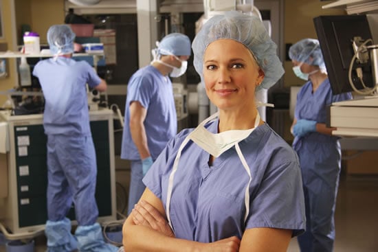 Doctor in operating room