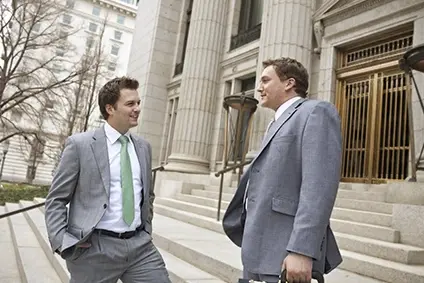 PS - Lawyers outside a courthouse