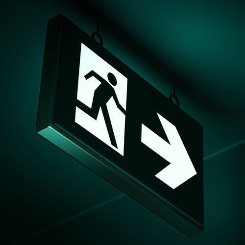exit sign